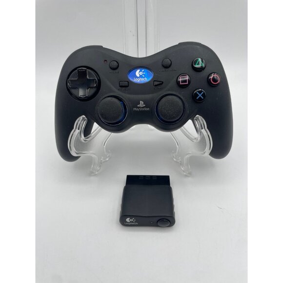 Logitech G-X2D11 PS2 PlayStation 2 Wireless Controller w/ Dongle Tested working - Picture 1 of 9